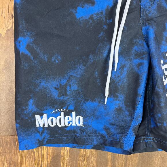 Modelo Mens Shorts Blue Elastic Board Especial Espiritu Luchador Swim Surf Small - Picture 4 of 12